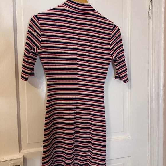 Reformation Pink and Black Striped Mini Dress - Picture 4 of 4